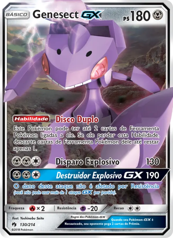 Carta Genesect GX — Lost Thunder 130/214