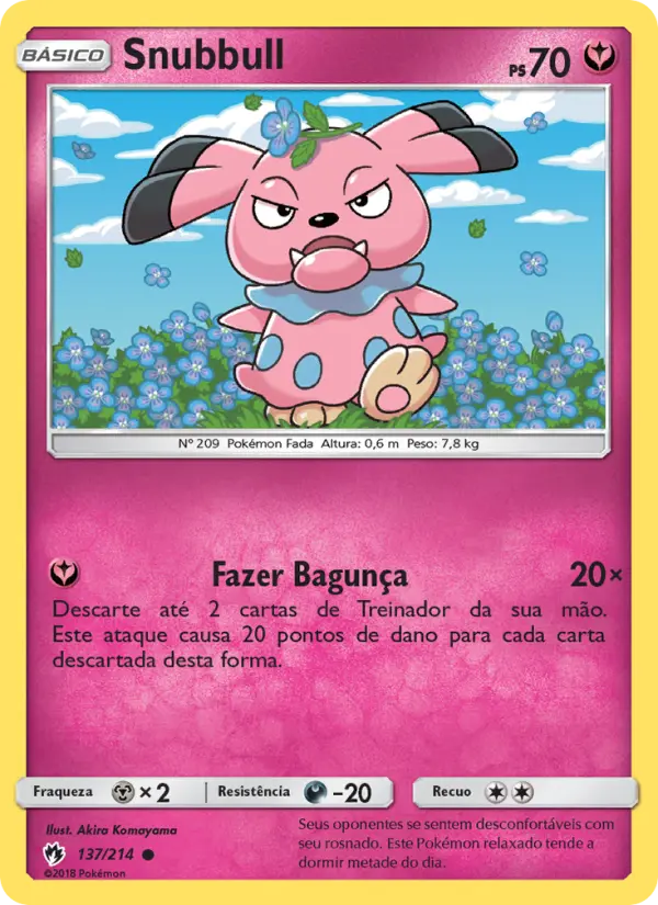 Carta Snubbull — Lost Thunder 137/214