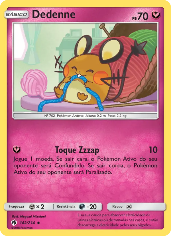 Carta Dedenne — Lost Thunder 142/214
