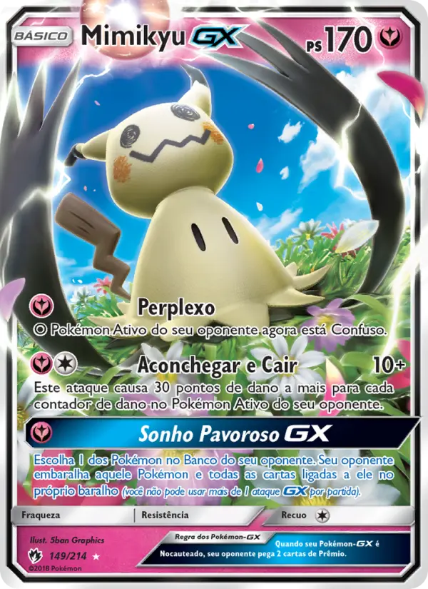 Carta Mimikyu GX — Lost Thunder 149/214