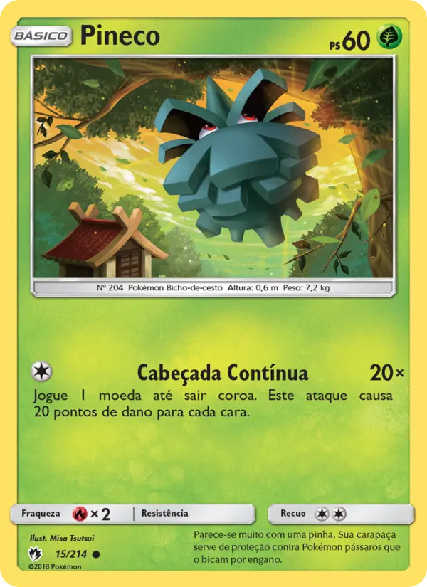 Carta Pineco — Lost Thunder 15/214