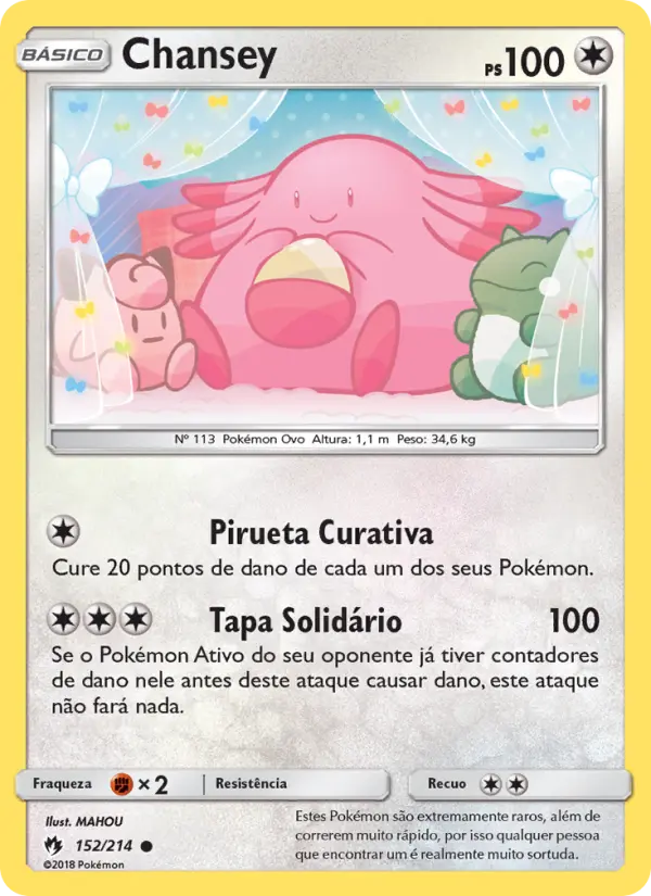 Carta Chansey — Lost Thunder 152/214
