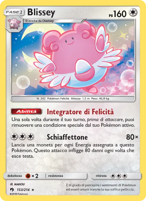 Carta Blissey — Lost Thunder 153/214