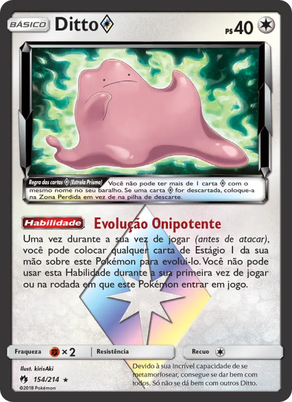 Carta Ditto ◇ — Lost Thunder 154/214