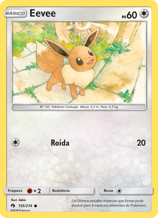 Carta Eevee — Lost Thunder 155/214