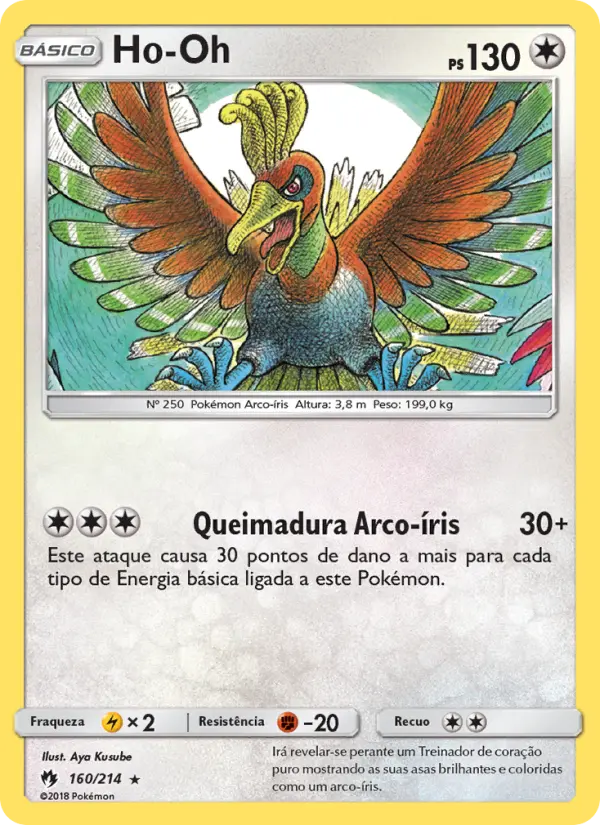 Carta Ho-Oh — Lost Thunder 160/214