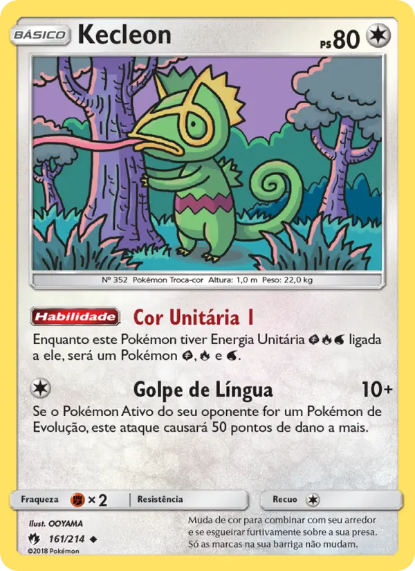 Carta Kecleon — Lost Thunder 161/214