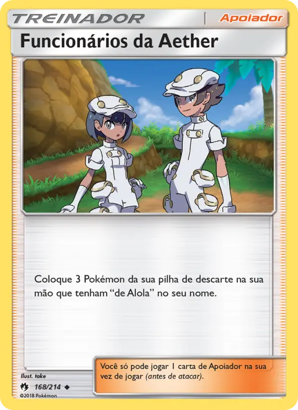 Carta Funcionários da Aether — Lost Thunder 168/214