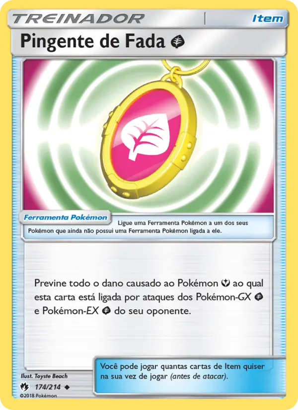 Carta Pingente de Fada Grass — Lost Thunder 174/214