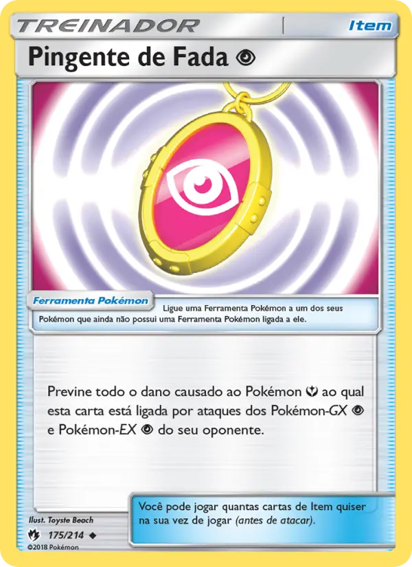 Carta Pingente de Fada Psychic — Lost Thunder 175/214