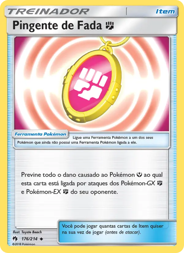 Carta Pingente de Fada Fighting — Lost Thunder 176/214