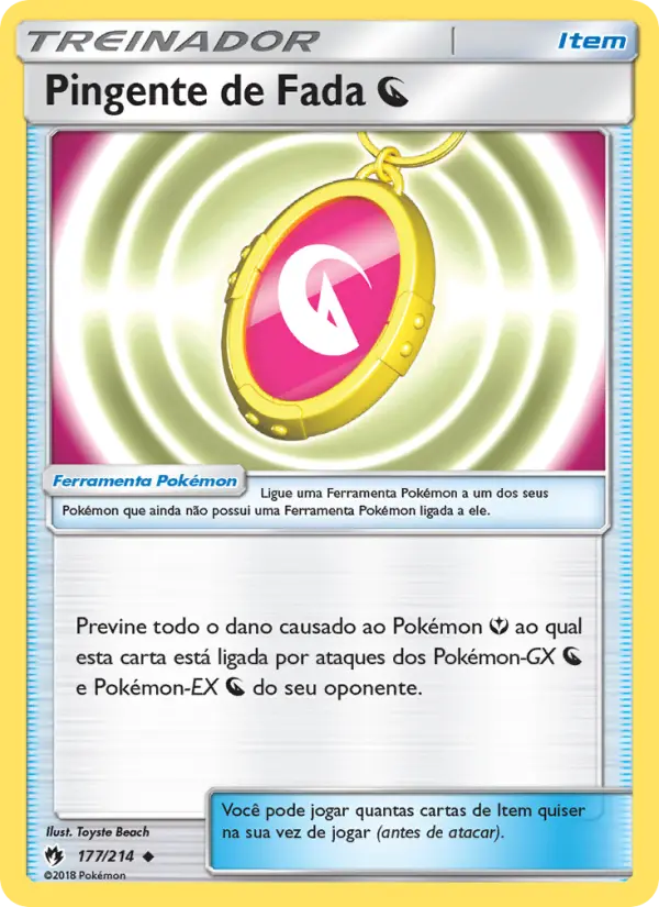 Carta Pingente de Fada Dragon — Lost Thunder 177/214