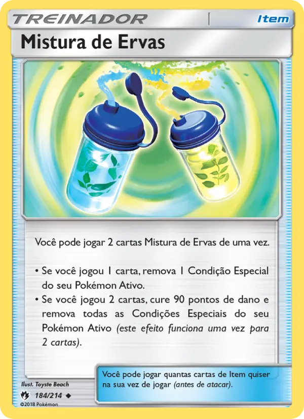 Carta Mistura de Ervas — Lost Thunder 184/214