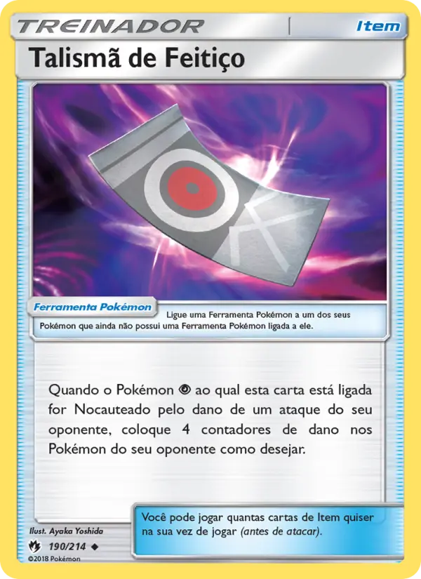 Carta Talismã de Feitiço — Lost Thunder 190/214