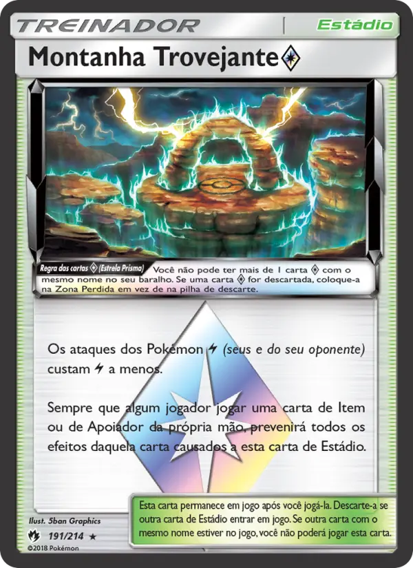 Carta Montanha Trovejante ◇ — Lost Thunder 191/214