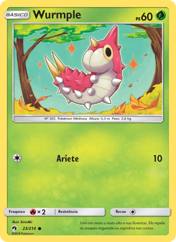 Carta Wurmple — Lost Thunder 23/214