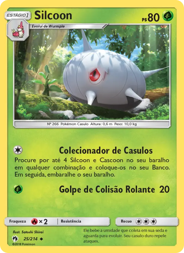 Carta Silcoon — Lost Thunder 25/214