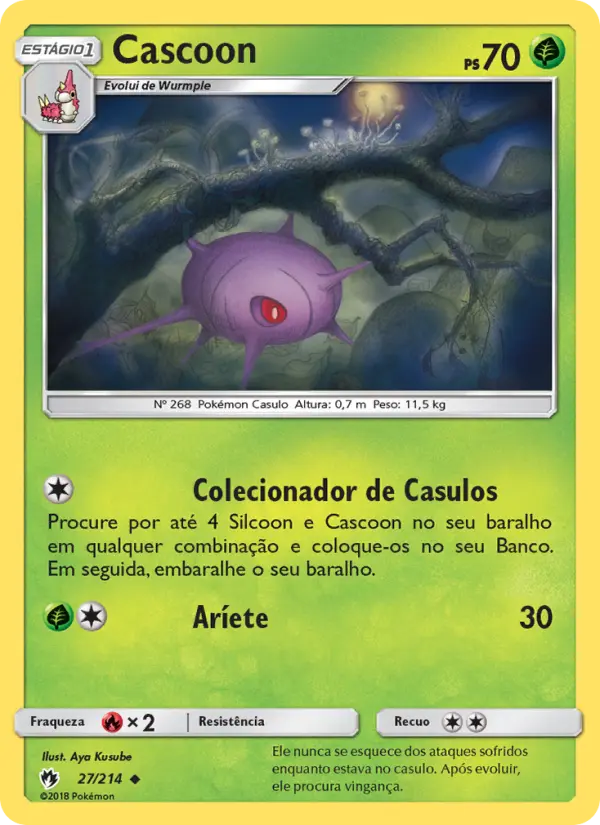 Carta Cascoon — Lost Thunder 27/214