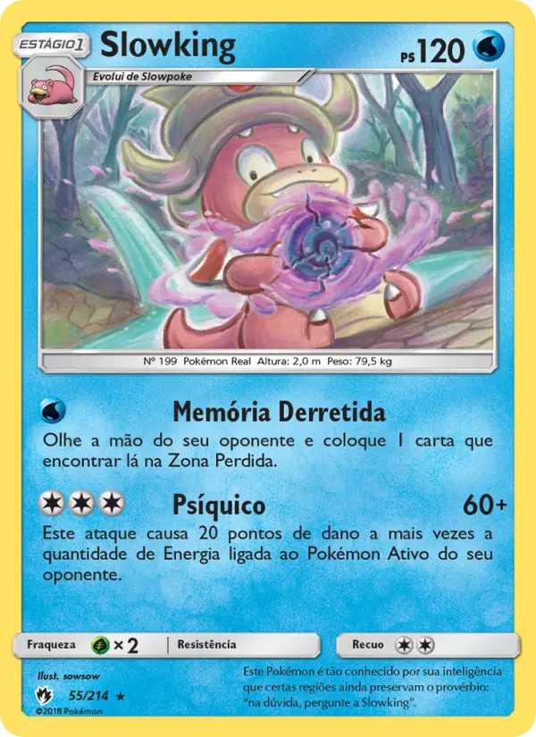 Carta Slowking — Lost Thunder 55/214