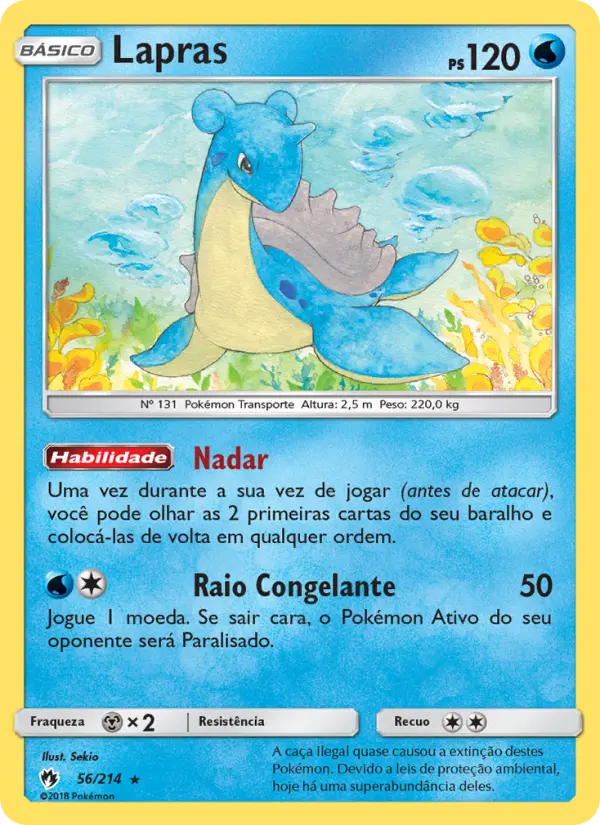 Carta Lapras — Lost Thunder 56/214