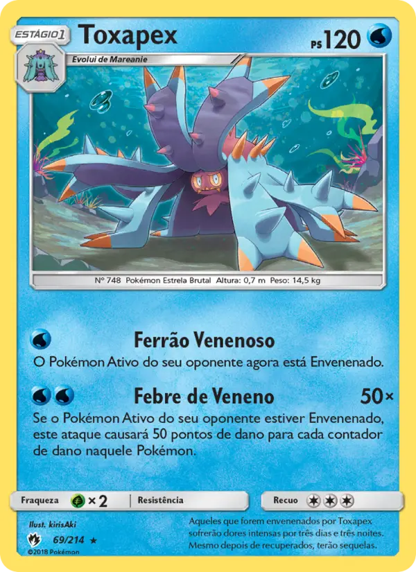 Carta Toxapex — Lost Thunder 69/214