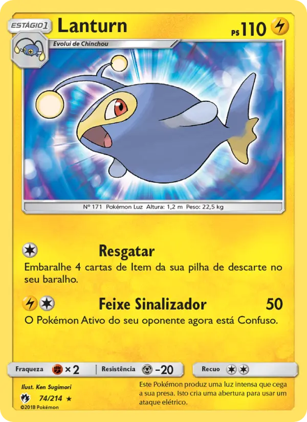 Carta Lanturn — Lost Thunder 74/214