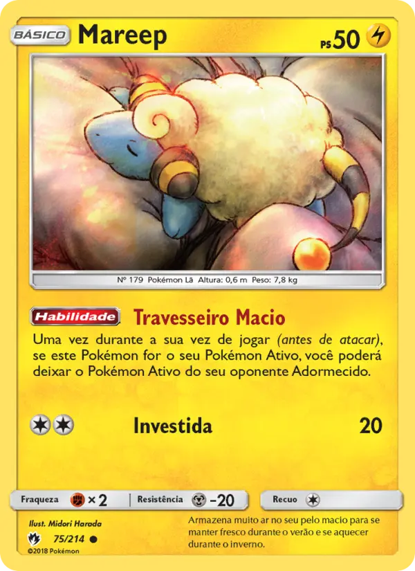 Carta Mareep — Lost Thunder 75/214