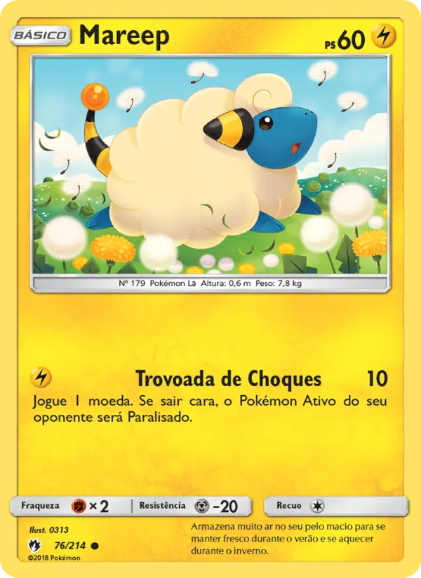 Carta Mareep — Lost Thunder 76/214