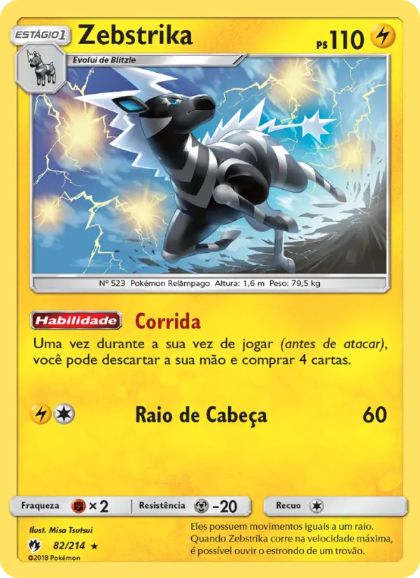 Carta Zebstrika — Lost Thunder 82/214