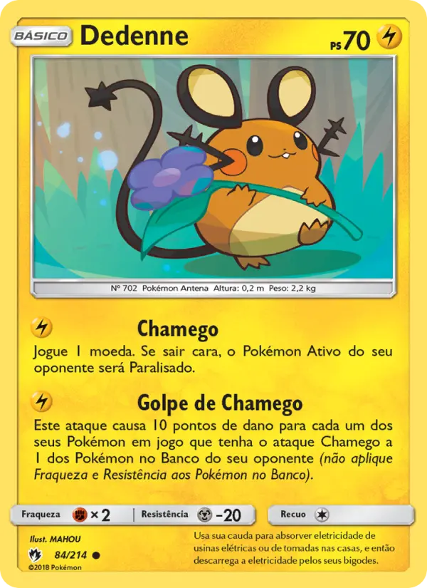 Carta Dedenne — Lost Thunder 84/214