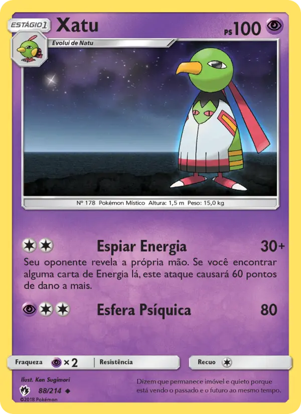 Carta Xatu — Lost Thunder 88/214