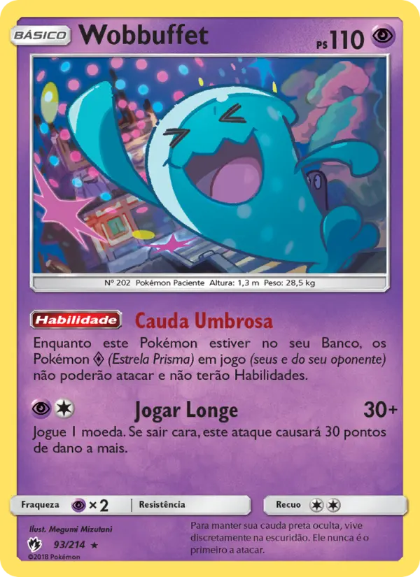 Carta Wobbuffet — Lost Thunder 93/214