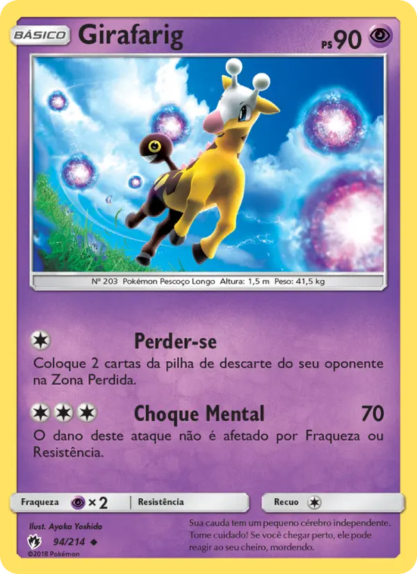 Carta Girafarig — Lost Thunder 94/214