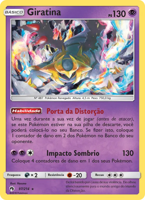 Carta Giratina — Lost Thunder 97/214