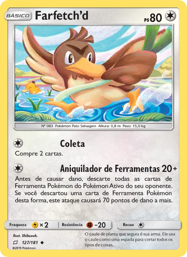 Carta Farfetch’d — Team Up 127/181