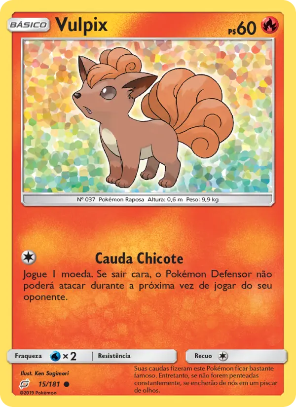 Carta Vulpix — Team Up 15/181