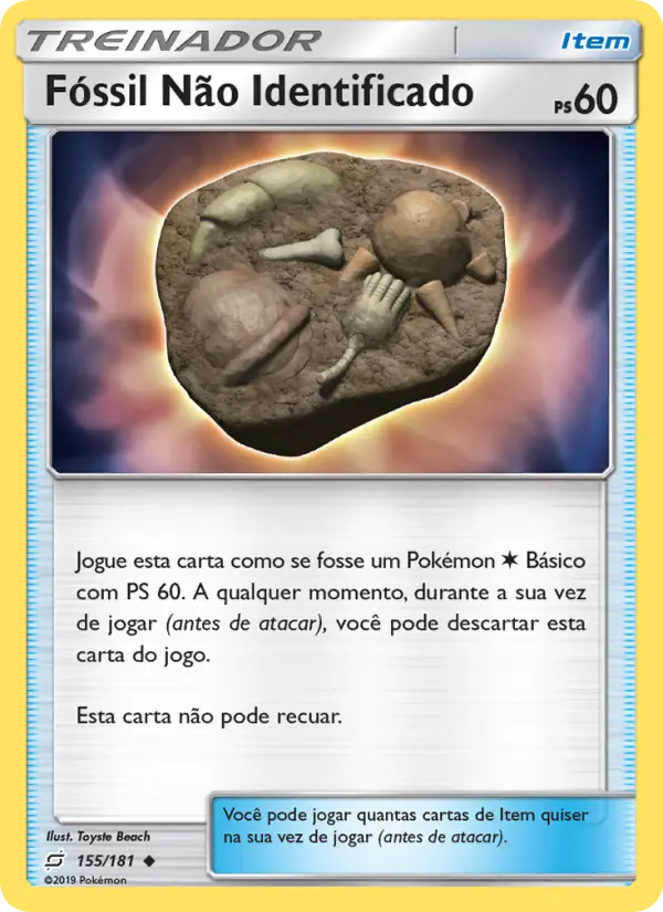 Carta Fóssil Não Identificado — Team Up 155/181
