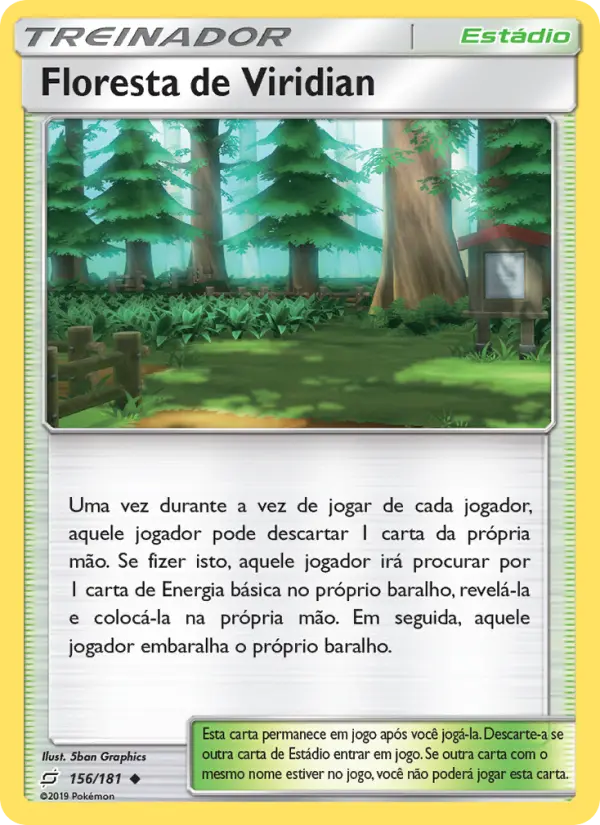 Carta Floresta de Viridian — Team Up 156/181