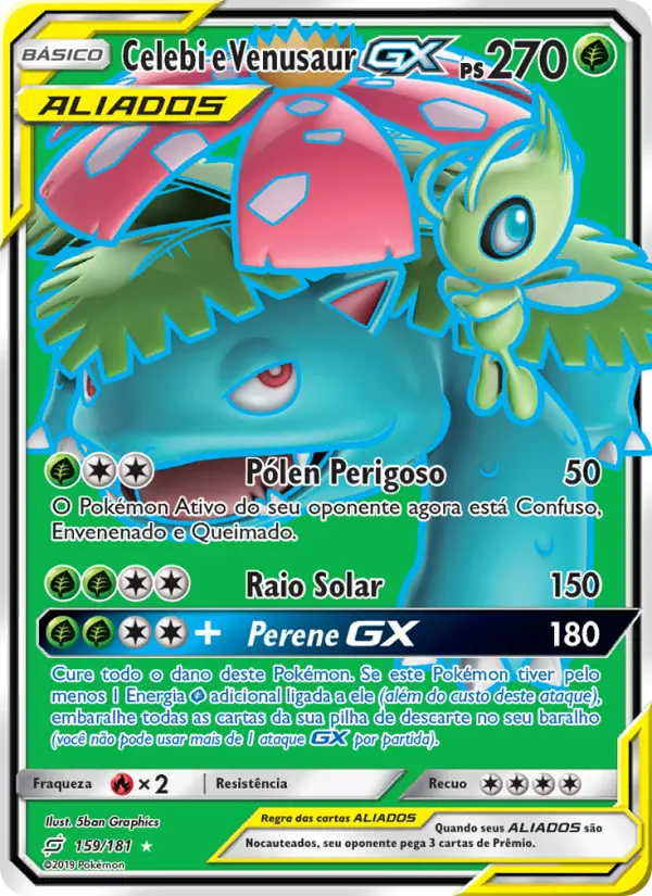 Celebi e Venusaur GX 159/181