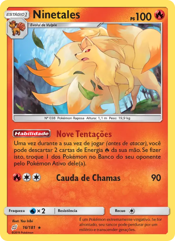 Carta Ninetales — Team Up 16/181