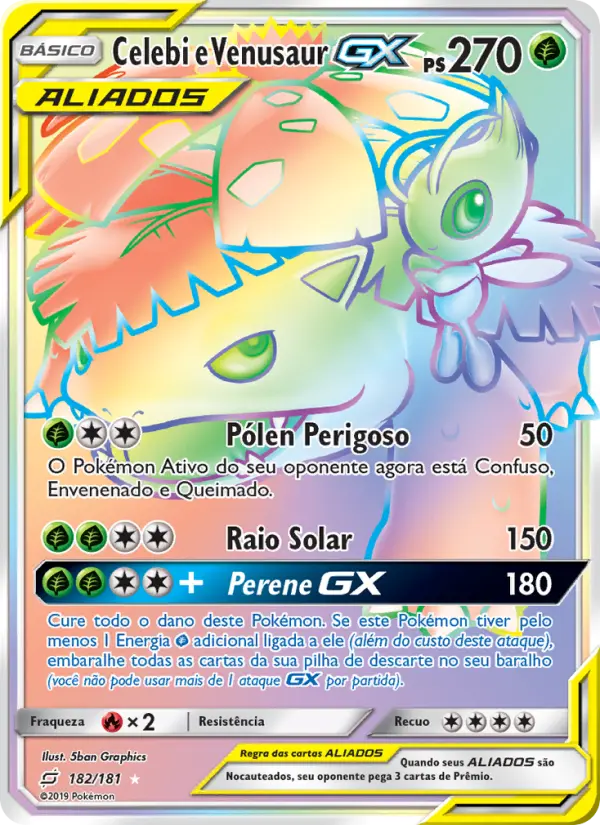 Celebi e Venusaur GX 182/181