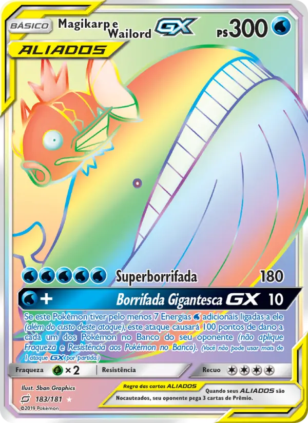Magikarp e Wailord GX 183/181