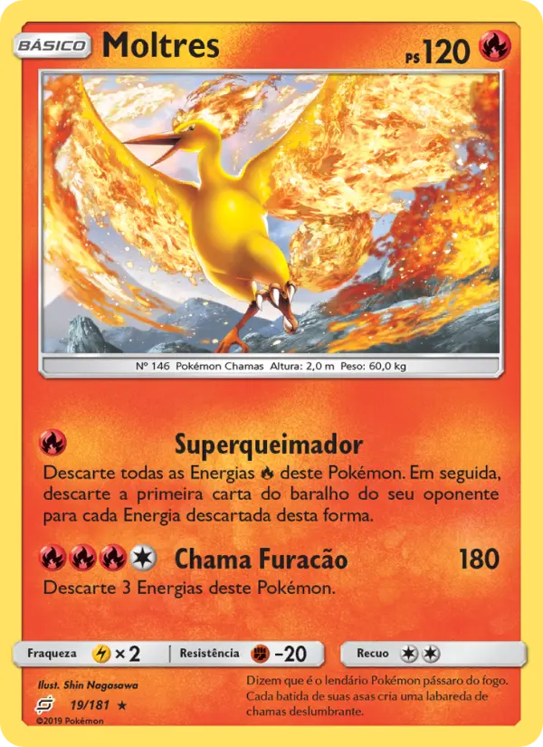 Carta Moltres — Team Up 19/181