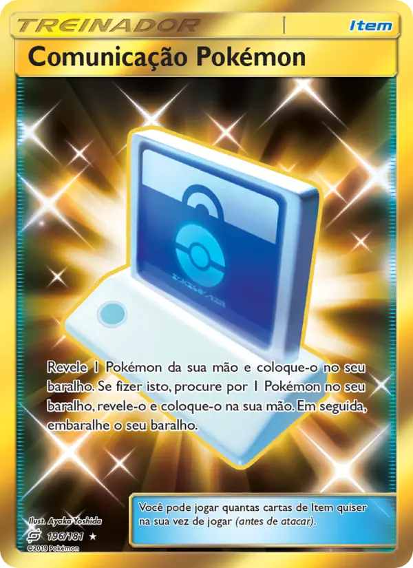 Carta Comunicação Pokémon — Team Up 196/181