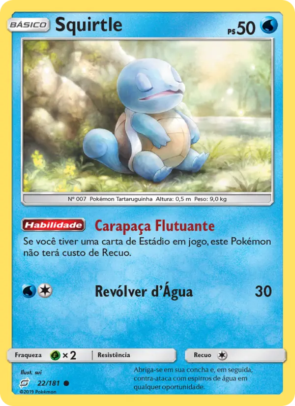 Carta Squirtle — Team Up 22/181
