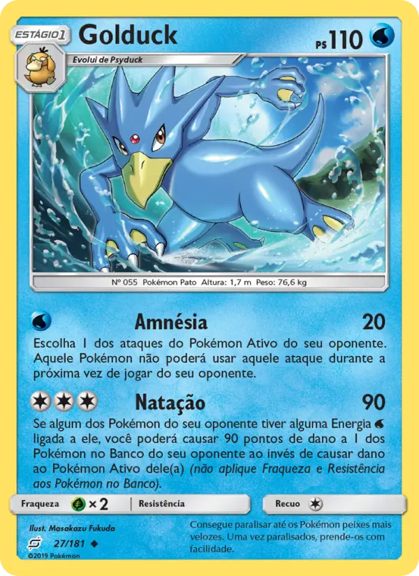 Carta Golduck — Team Up 27/181