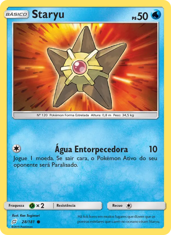 Carta Staryu — Team Up 28/181