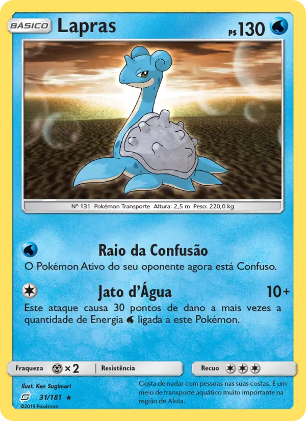 Carta Lapras — Team Up 31/181