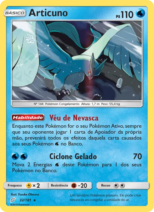 Carta Articuno — Team Up 32/181