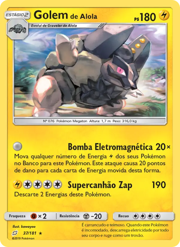 Golem de Alola 37/181